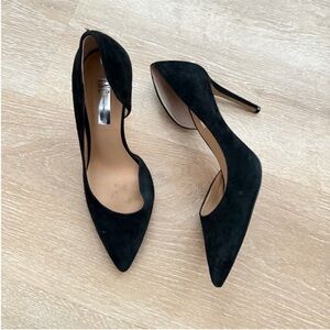 INC Black Suede D’Orsay Pumps size 8